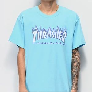 Zumiez Thrasher blue tee